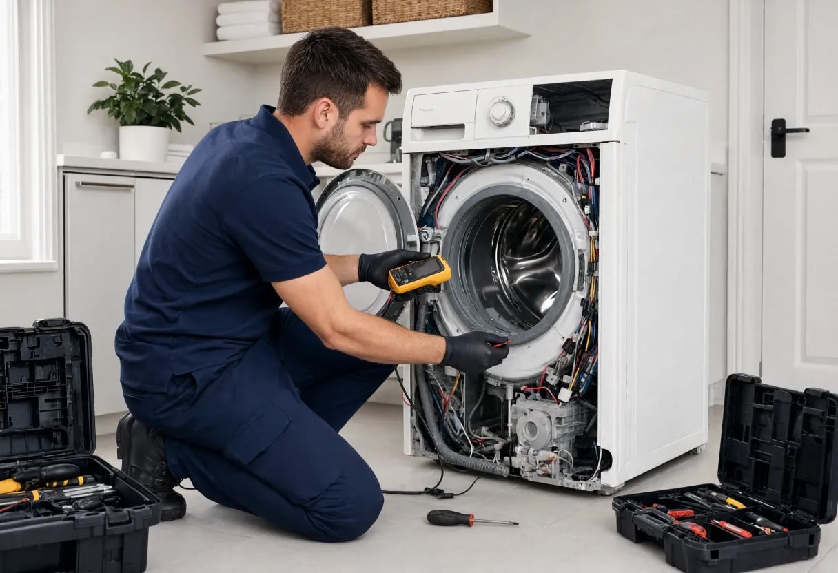 Photorealistic Wide Image of a Certified Appliance Repair